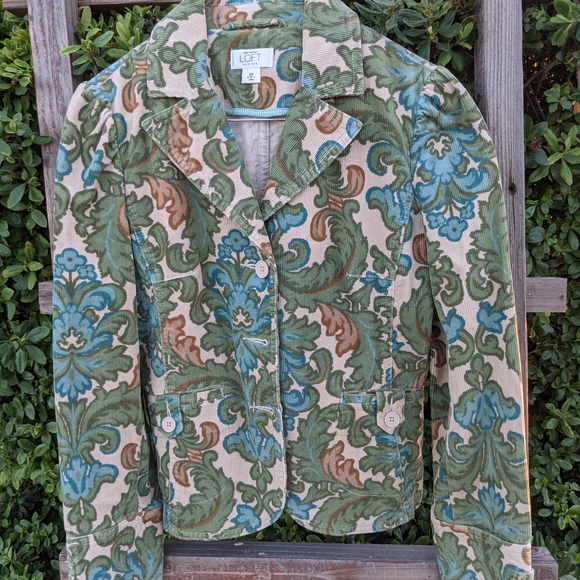 Ann Taylor Loft Petites Corduroy Blazer Size 6P - Picture 1 of 13
